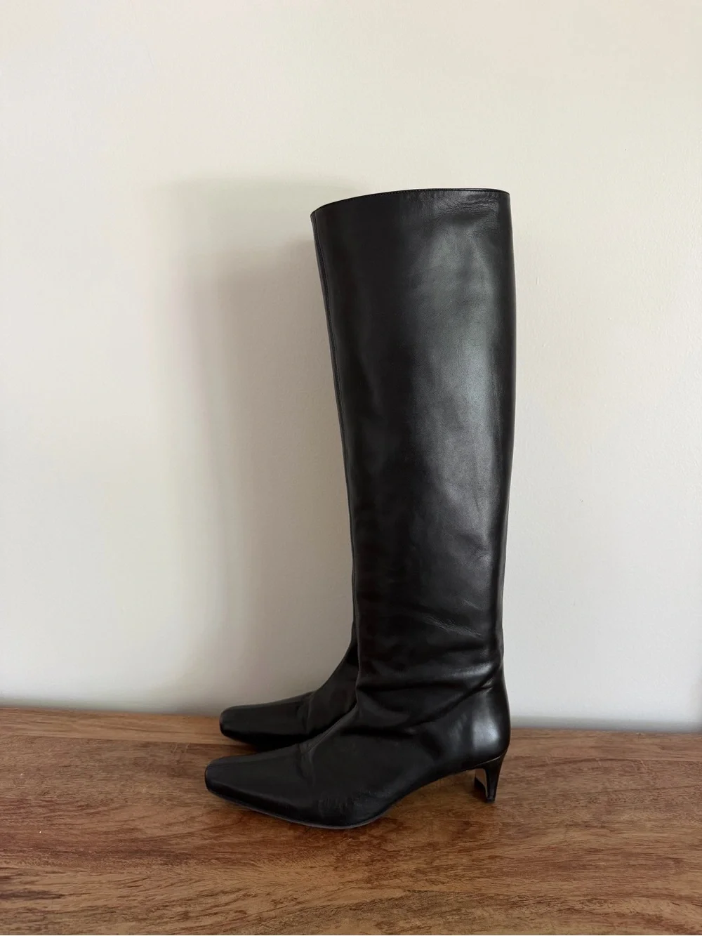 Staud Wally Boot | Women’s Black Knee-High Leather Boots